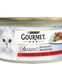 Sparpaket Gourmet Diamant 48 x 85 g - Filets mit natürlichem Rindfleisch