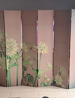 Schicker Paravent 6-teilig zweiseitig bedruckt 216x175cm - Leverkusen