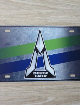 DEUTZ FAHR-- Metallschild / Blechschild 30x15,5cm - Leverkusen
