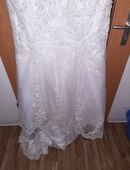 Weißes Hochzeitskleid PePerlenPerlenstGR.50 ,,TAUBENWEIß,,ungetragen in 04720