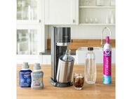 SodaStream Wassersprudler DUO, (Set, 4-tlg), CO2-Zylinder, 1L Glasflasche, 1L spülmaschinenfeste Kunststoff-Flasche