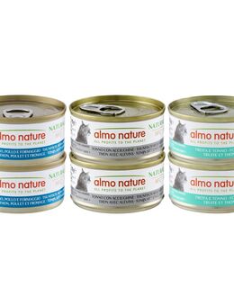 5 + 1 gratis! 6 x 70 g Almo Nature HFC - Mixpaket Thunfisch (3 Sorten)