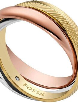 Fossil Fingerring Schmuck Geschenk Edelstahl Ring HARLOW