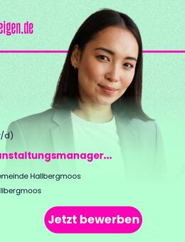 Veranstaltungsmanager (m/w/d) - Hallbergmoos