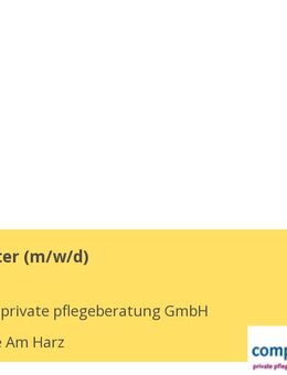 Pflegeberater (m/w/d) - Osterode (Harz)