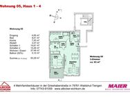 Neubau Waldshut - 3,0 Zimmerwohnung Obergeschoss 2 mit Lift - Waldshut-Tiengen