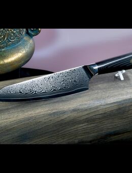 Schneidemesser | Kiritsukemesser | Fischmesser | Damastmesser | Küchenmesser | G10-Messergriff | VG10 Edelstahlkern | 67 Lagen Damaststahl - Sinsheim