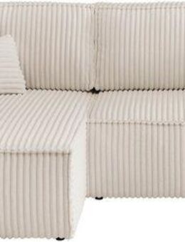 OTTO home Ecksofa FINNLEY Schlafsofa 267 cm, L-Form mit Schlaffunktion & Bettkasten, verfügbar in den Stoffqualitäten Bouclé, Struktur fein und Mega Cord