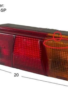 Hella Rückleuchte / Rücklicht 23148 RECHTS Wohnwagen (Hobby/Knaus u.a.) - sehr selten (Hecklicht/Heckleuchte/Lampe/Leuchte/Rücklicht/Rückleuchte) SONDERPREIS 0231482 (rot rechts) / 0231482 (rot mittig) / 53335R8 (orange rechts) - Schotten Zentrum