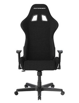 DXRacer Gaming-Stuhl Formula Gaming Chair Regular L, Wasserabweisender Stoff, schwarz