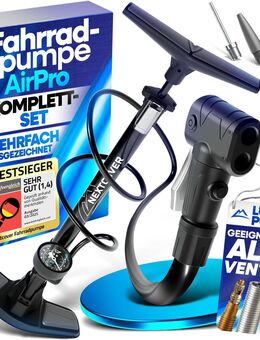 NEXTCOVER Fahrradpumpe Alle Ventile mit Airflow-Technologie Pumpe für Autoventil Presta Ventil & Dunlopventil I Standluftpumpe Fahrrad mit Manometer Luftpumpe Fahrrad - Birkenfeld (Baden-Württemberg)