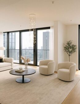 EDEN Erstbezug! Spektakuläre Fünf-Zimmer-Wohnung mit grandiosem Skylineblick - Frankfurt (Main)