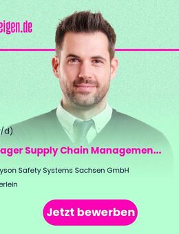 Manager Supply Chain Management (all) - Elterlein
