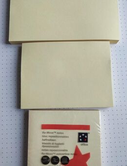 Haftnotizen 1x 76x76 cm und 1x 101x76 cm und 1x 127x76 cm Gelb Klebezettel Notes NEU - Preußisch Oldendorf