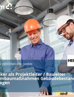 Bautechniker als Projektleiter / Bauleiter (m/w/d) Umbaumaßnahmen Gebäudebestand und Außenanlagen - Traunreut