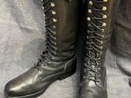 SchnürStiefel Motorrad Leder Herren Stiefel Boots Schnürung Gr44 - Köln