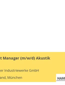 Key Account Manager (m/w/d) Akustik - Berlin Mitte