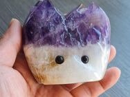 Amethyst Edelstein Igel/Elf - Figur mit Opalaugen 505g -Dekostück - München Moosach