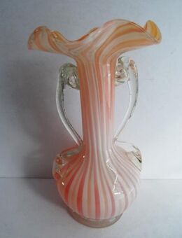 Muranoglas, Glasvase, filigrane Vase mit Henkeln, Henkelvase - Königsbach-Stein