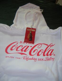 Coca-Cola Hoodie weiß, Größe L / Neu in OVP - Jena