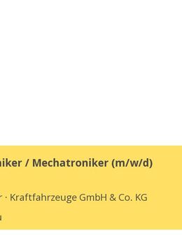 Kfz-Mechaniker / Mechatroniker (m/w/d) - Knetzgau