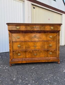 Stilvolle Biedermeier Kommode Nussbaum furniert um 1840 Wohnfertig - Mainhausen