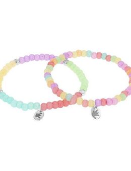 Prinzessin Lillifee Armband Set bunt in Regenbogenfarben (Set, 2-tlg., inkl. Schmuckbox)