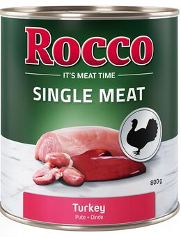 Top-Angebot Rocco Single Meat 24 x 400 g / 800 g 24 x 800 g: Pute