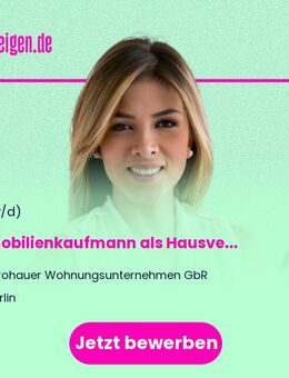 Immobilienkaufmann (m/w/d) als Hausverwalter / Property Manager / Immobilienverwalter - Berlin