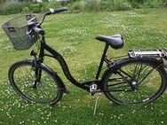 28 er Damenfahrrad von Rabeneick Rahmenhöhe 50 cm Tiefeinsteiger Citybike schwarz Topzustand - Hoppegarten