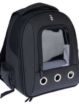 TIAKI Rucksack für Haustiere mit Fenster - L 42 x B 26 x H 35 cm