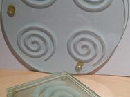 Glasuntersetzer 5"er Set aus Acryl mit Spiralengravur - Verden (Aller)
