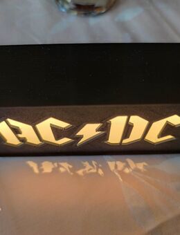Bandlogo AC/DC LED-Lampe 3D-Druck - Gütersloh Friedrichsdorf
