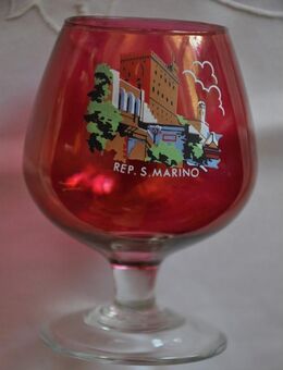 6 Vintage Cognacgläser aus San Marino | 70er | Retro - München