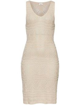 s.Oliver Strickkleid mit Ajourmuster, leicht transparentes Strandkleid