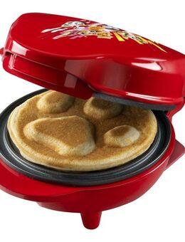 bestron Waffeleisen APP500R Paw Patrol, 550 W, im einzigart. Design, für Kindergeburtstage, Ostern & Weihnachten, Rot