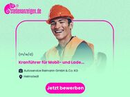 Kranführer für Mobil- und Ladekrane (m/w/d) - Helmstedt