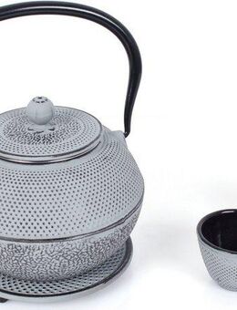 ECHTWERK Teeservice (4-tlg), 2 Personen, Gusseisen, Gusseisen, im Vintage-Design, 1,1 Liter, mit abnehmbarem Sieb