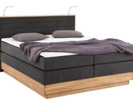 Home affaire Boxspringbett Cavan, Eiche, inkl. Bettkasten & Topper, verschiedene Härtegrade (auch H4)