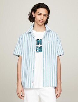 Tommy Jeans Kurzarmhemd TJM STRIPE LINEN SS SHIRT EXT