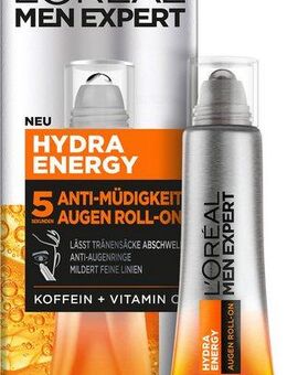 L'ORÉAL PARIS MEN EXPERT Augen-Roll-on Hydra Energy Anti-Müdigkeit, mit Active-Gel-Formel