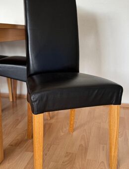 4 Hochlehner in Lederoptik in schwarz - Essen