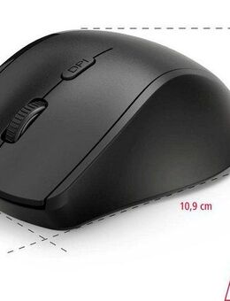 Hama Funk Linkshänder Maus, kabellose Computermaus Riano, 6 Tasten, optisch Maus