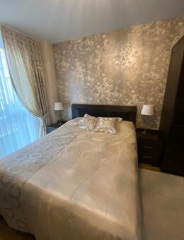 Boxspring Bett mit großem Bettkasten und Bettkopf aus Kunstleder - Wiesbaden