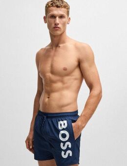 BOSS Badeshorts Octopus Mit BOSS Logoschriftzug, elastischer Taillenbund mit Kordel