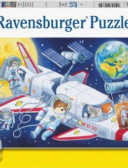 Ravensburger Puzzle Reise durch den Weltraum, 48 Puzzleteile, 2x24 Teile, Made in Europe