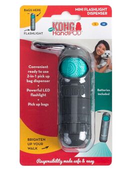 KONG HandiPOD Mini Kotbeutelspender & Taschenlampe - inkl. 1 Rolle Kotbeutel