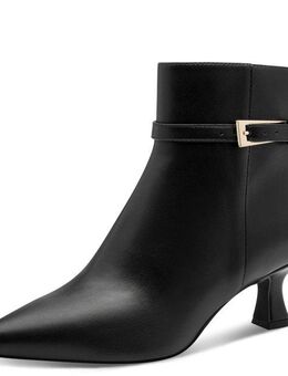 MARCO TOZZI Stiefelette, Abendschuh, Partyschuh mit goldfarbener Zierschnalle