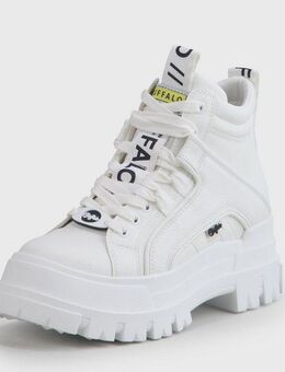 Buffalo ASPHA NC MID Schnürboots Plateauboots, Schnürstiefelette, High Top Sneaker in monochromer Optik