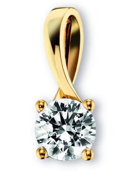 ONE ELEMENT Kettenanhänger Zirkonia Anhänger aus 333 Gelbgold, Damen Gold Schmuck